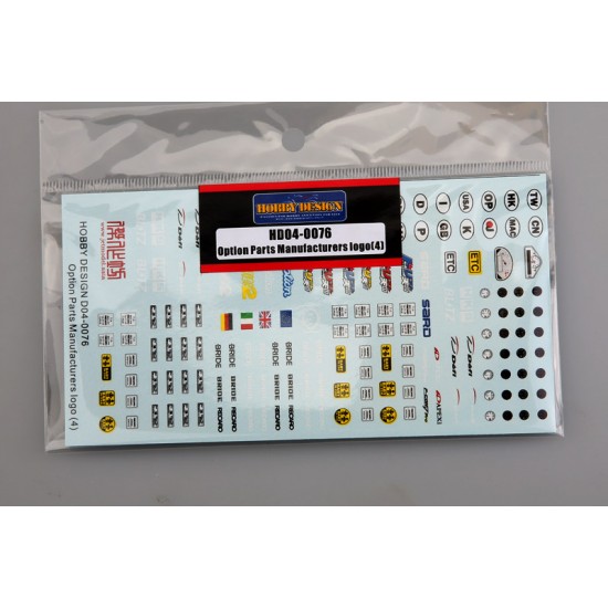 Option Parts Manufactures Logo Decals #4