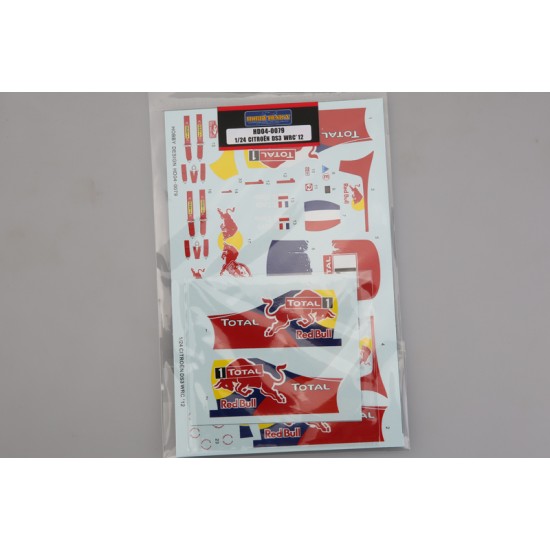 1/24 Citroen DS3 WRC2012 #1 Logo Decals for Heller kit