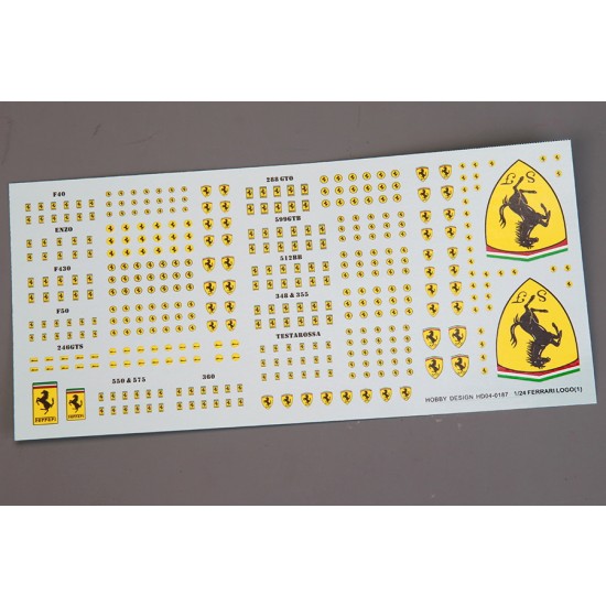 Decal for 1/24 Ferrari Logo (A)
