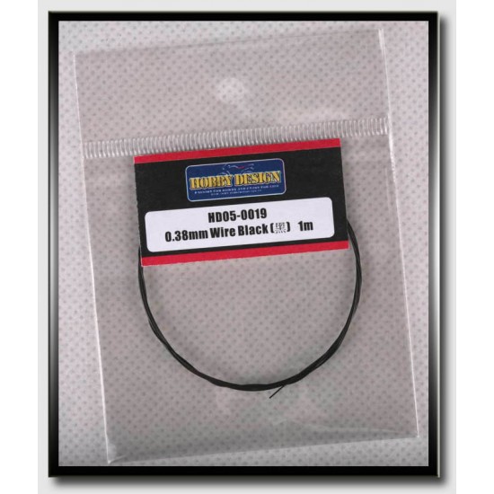 Wire - Black (Diameter: 0.38mm, Length: 1 meter)