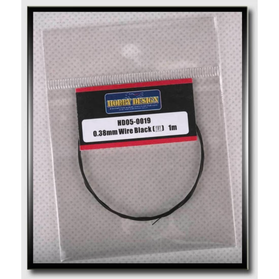 Wire - Black (Diameter: 0.38mm, Length: 1 meter)