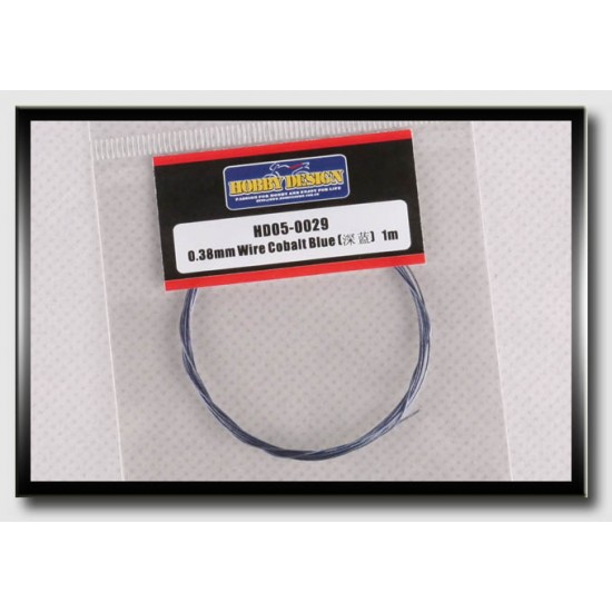 Wire - Cobalt Blue (Diameter: 0.38mm, Length: 1 meter)