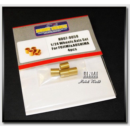 1/24 Wheels Axis Set for Fujimi &Aoshima Kit (4pcs)