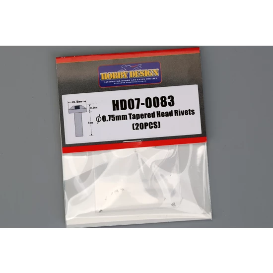0.75mm Tapered Head Rivets (20pcs) for 1/24 models