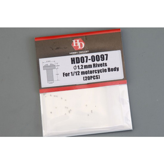 1/12 Motorcycle Body 1.2mm Rivets