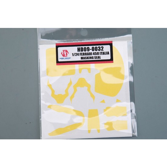 1/24 Ferrari 458 Italia Masking Seal