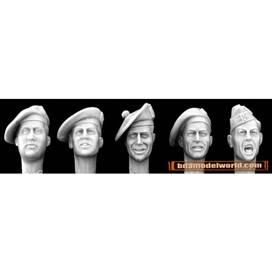 1/35 5x British Heads