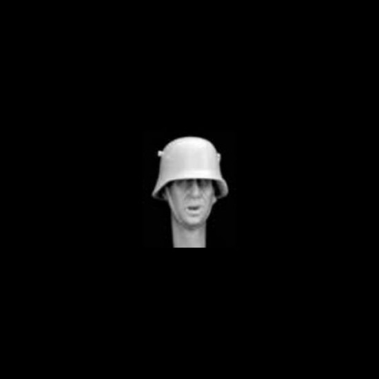 1/35 Head with German M18 Steel Helmet (WWI to WWII) Vol. 4