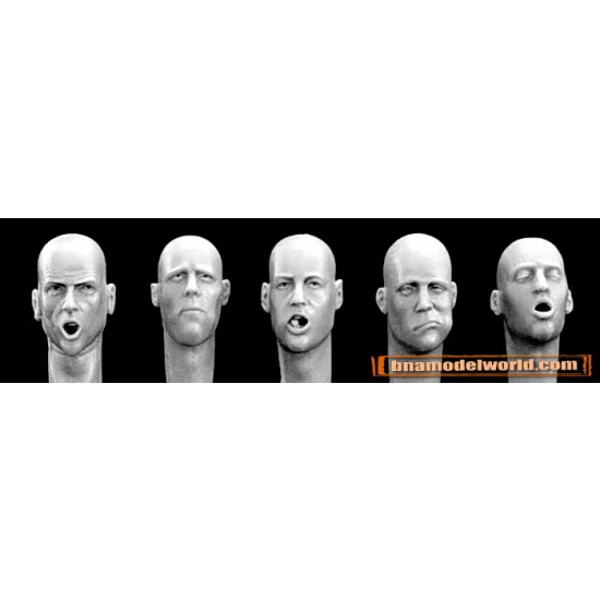 1/35 5x Different Bald Heads (Eating & Drinking)
