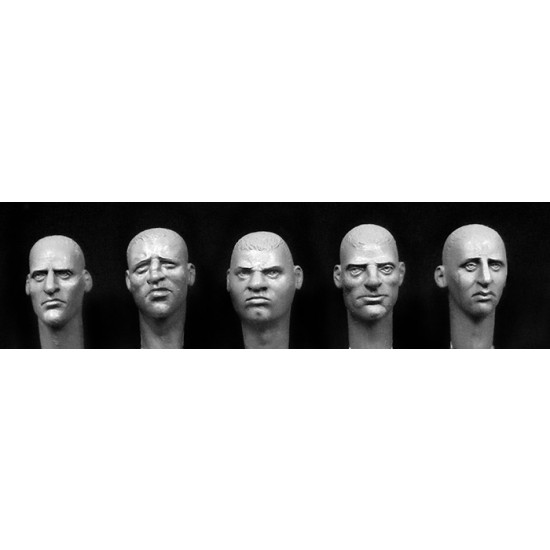 1/35 5x Different Character Heads