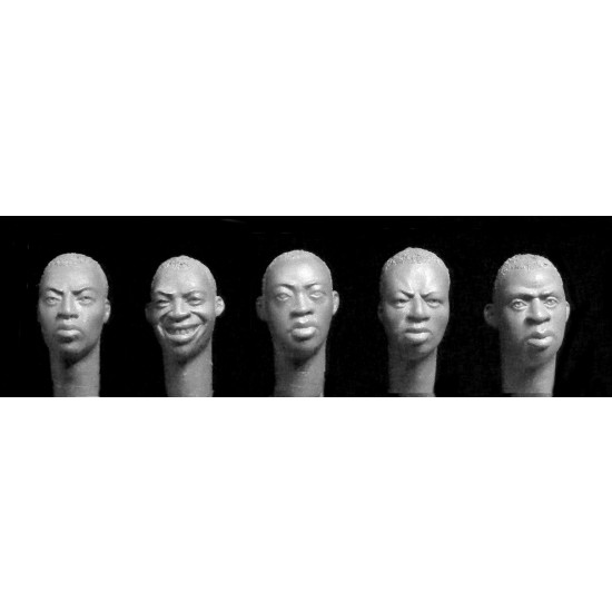 1/35 5x Sub Saharan Africans' Heads