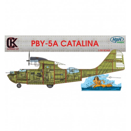 1/32 Consolidated PBY-5A Catalina Fuselage only Cutaway kit for HPH ...