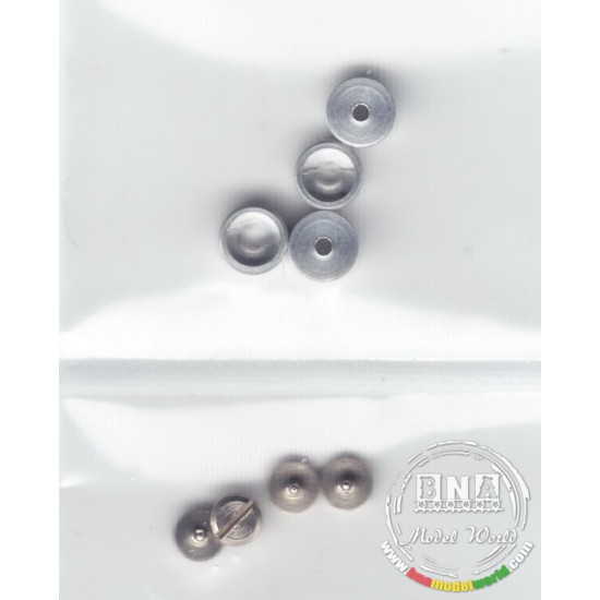 Slotted Metal Mold Bolt &Rivet (Diameter: 4mm) 4pcs