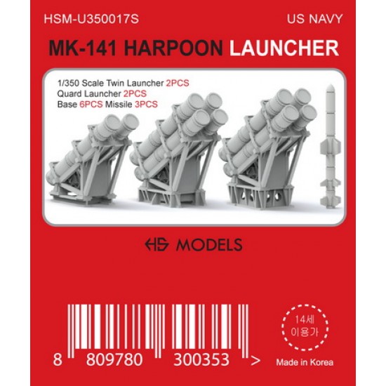 1/350 US Navy Mk-141 Harpoon Launcher