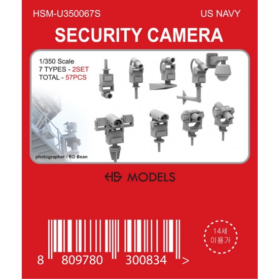 1/350 US Navy Scurity Camera Set For Warships (57pcs)