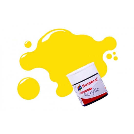 Acrylic Paint - Yellow Gloss (12ml)