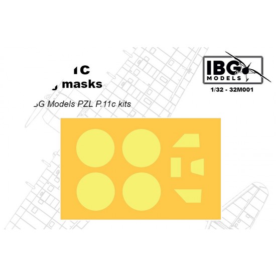 1/32 PZL P.11c Painting Masking for IBG Models