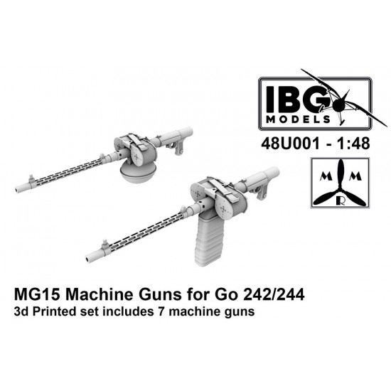 1/48 MG15 Machine Guns for Gotha Go-242/244