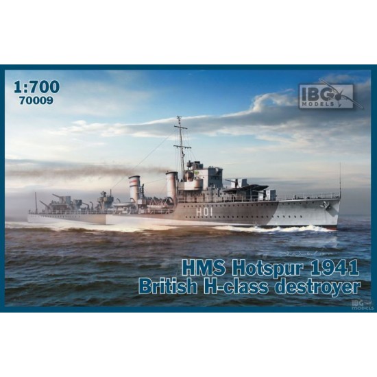 1/700 British HMS Hotspur 1941 H-class Destroyer