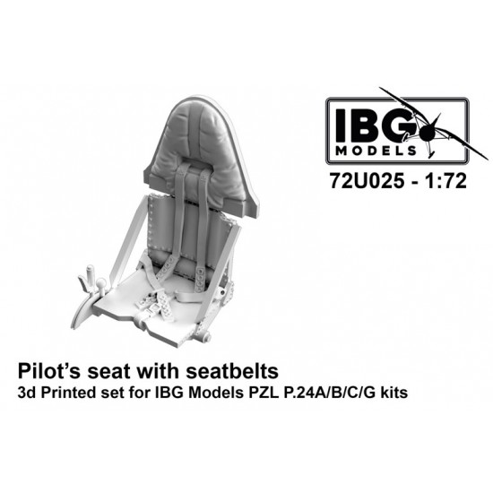 1/72 PZL P.24A/B/C/G Pilot's Seat with Seatbelts for IBG Models
