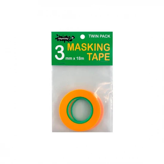 Masking Tape 3mm Twin Pack