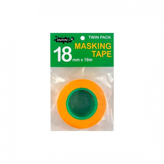 Masking Tape 18mm Twin Pack