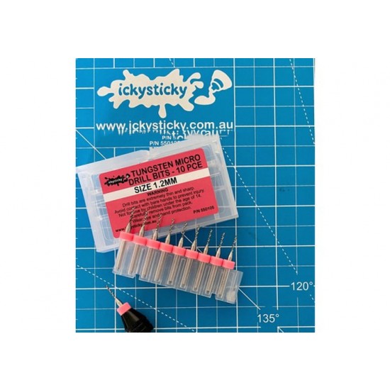 Tungsten Micro Drill Bits 1.2mm (10pcs)