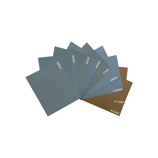 Wet & Dry Sandpaper Kit (#3000 - #15000, 9 sheets, 137mm x 112mm)