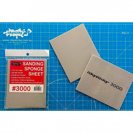 Sanding Sponge #3000 (114 x 140 x 5mm, 1 sheet)