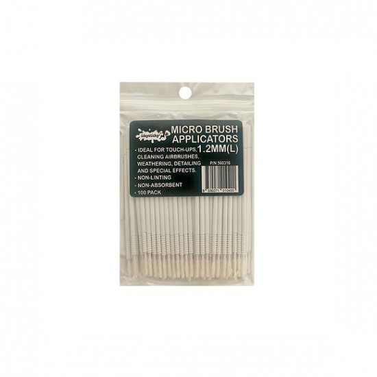 100 Micro Brush Applicators 1.2mm (L)