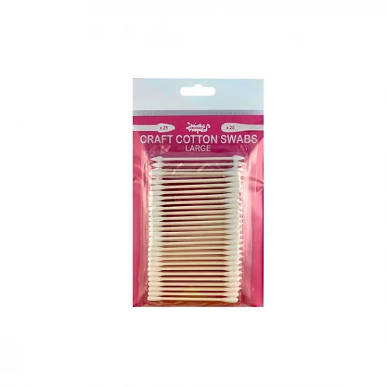 Large Cotton Swabs (50pcs: 25x triangular, 25x round)