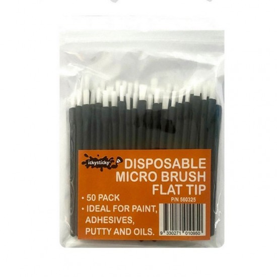 Disposable Micro Brushers Flat Tip (50pcs)