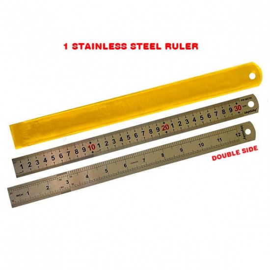 300mm Stainless Steel Ruler IckySticky 580705