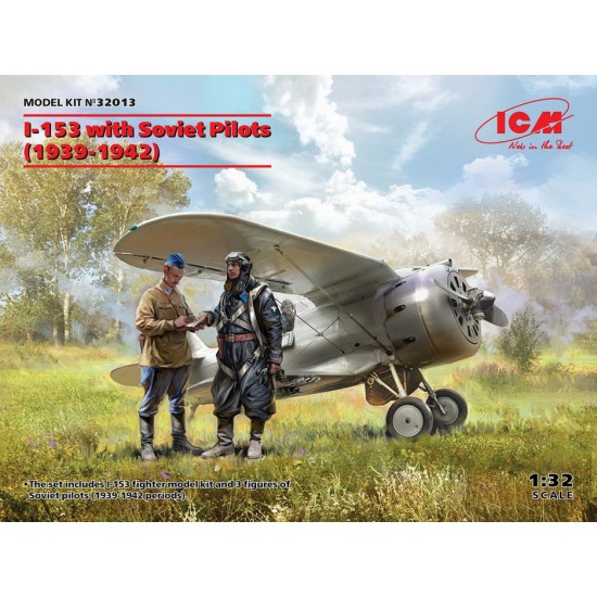 1/32 Soviet Polikarpov I-153 with Pilots 1939-1942