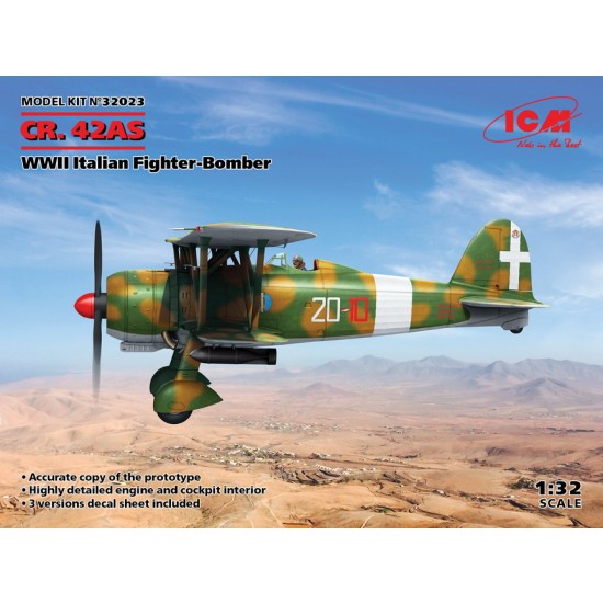 1/32 WWII Italian Fiat CR. 42AS Fighter-Bomber