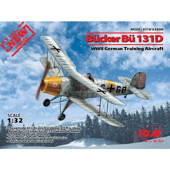 1/32 WWII German Training Aircraft Bucker Bu 131D