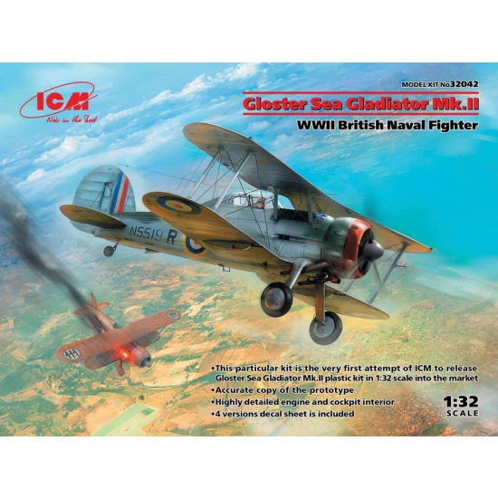 1/32 WWII British Naval Fighter Gloster Sea Gladiator Mk.II