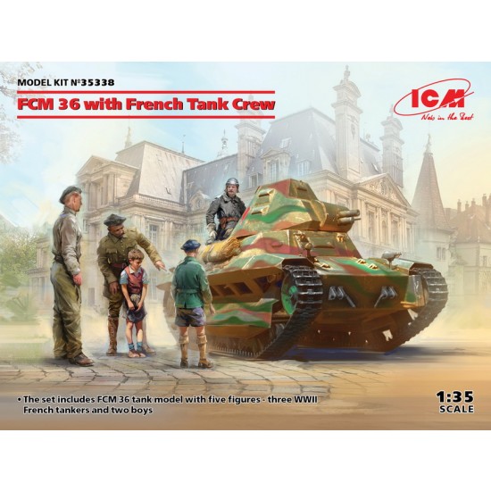 1/35 French Tank FCM 36 with Crew