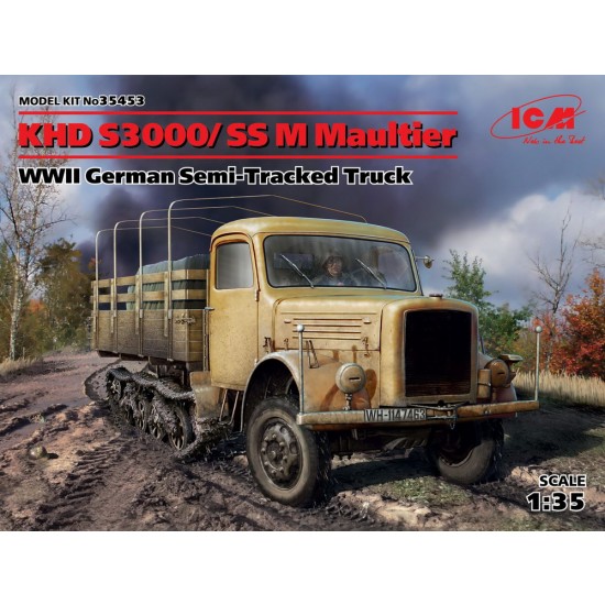 1/35 WWII German Semi-Tracked Truck KHD S3000/SS M Maultier