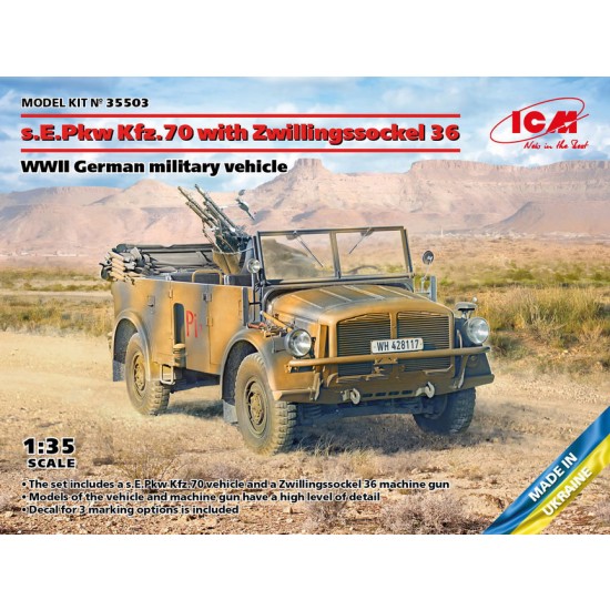 1/35 s.E.Pkw Kfz.70 with Zwillingssockel 36