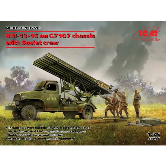 1/35 WWII BM-13-16 on G7107 chassis with Soviet Crew