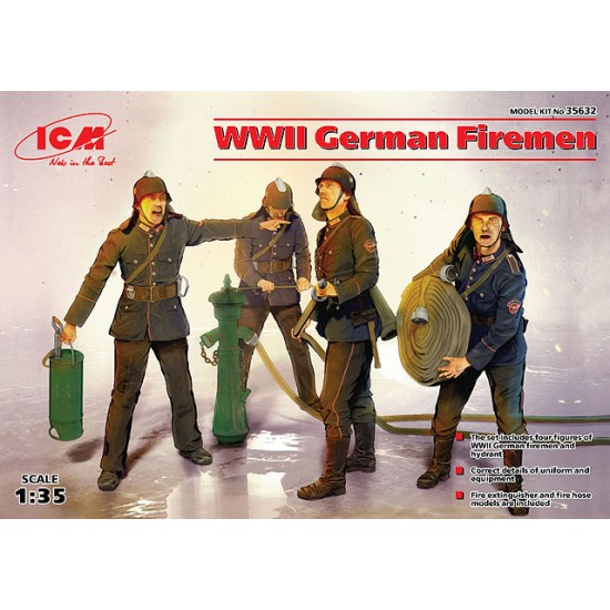 1/35 WWII German Firemen (4 figures)