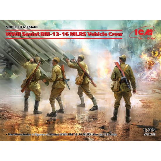 1/35 WWII Soviet BM-13-16 MLRS Vehicle Crew
