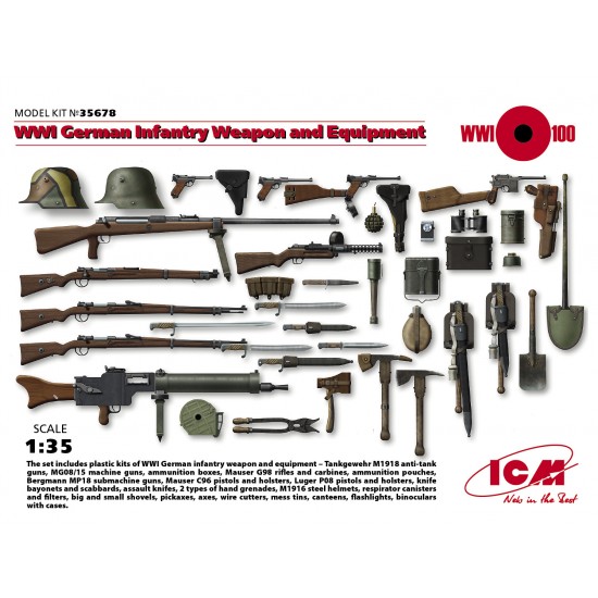 1/35 WWI German Infantry Weapons and Equipment