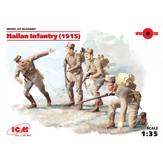 1/35 Italian Infantry 1915 (4 figures)