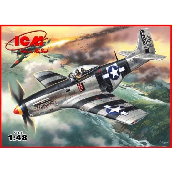 1/48 WWII American Fighter North-American Mustang P-51K 
