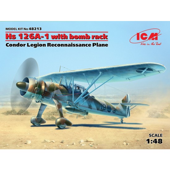 1/48 Condor Legion Reconnaissance Plane Henschel Hs 126A-1 with Bomb Rack 