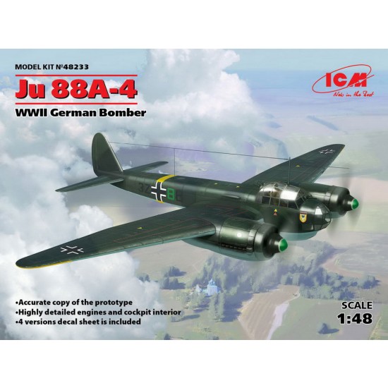 1/48 WWII German Bomber Junkers Ju 88A-4