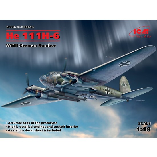 1/48 WWII German Bomber Heinkel He 111H-6