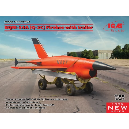 1/48 BQM-34A (Q-2C) Firebee with Trailer